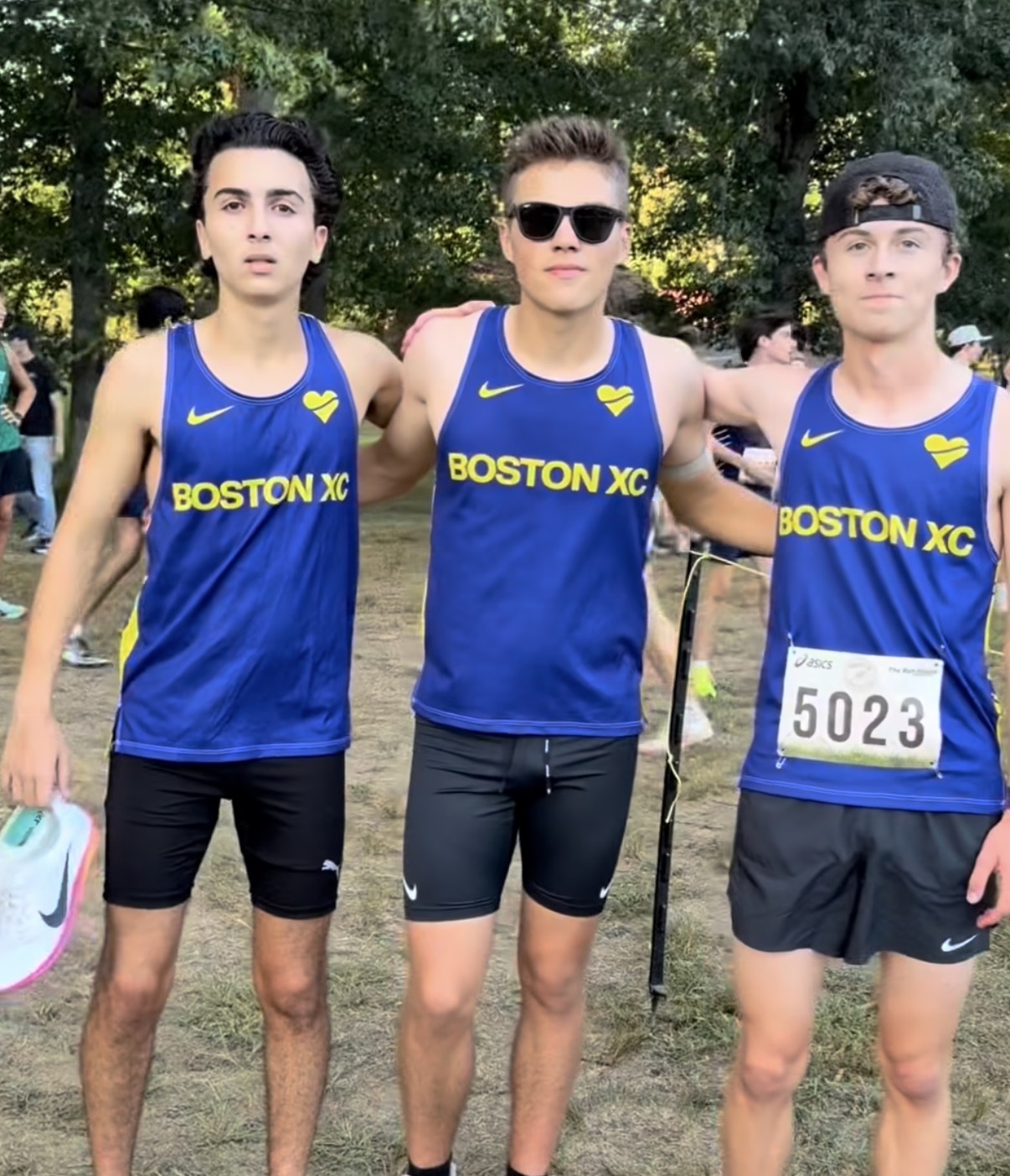 Boston Latin Academy runners after winning the MSTCA XC Relays